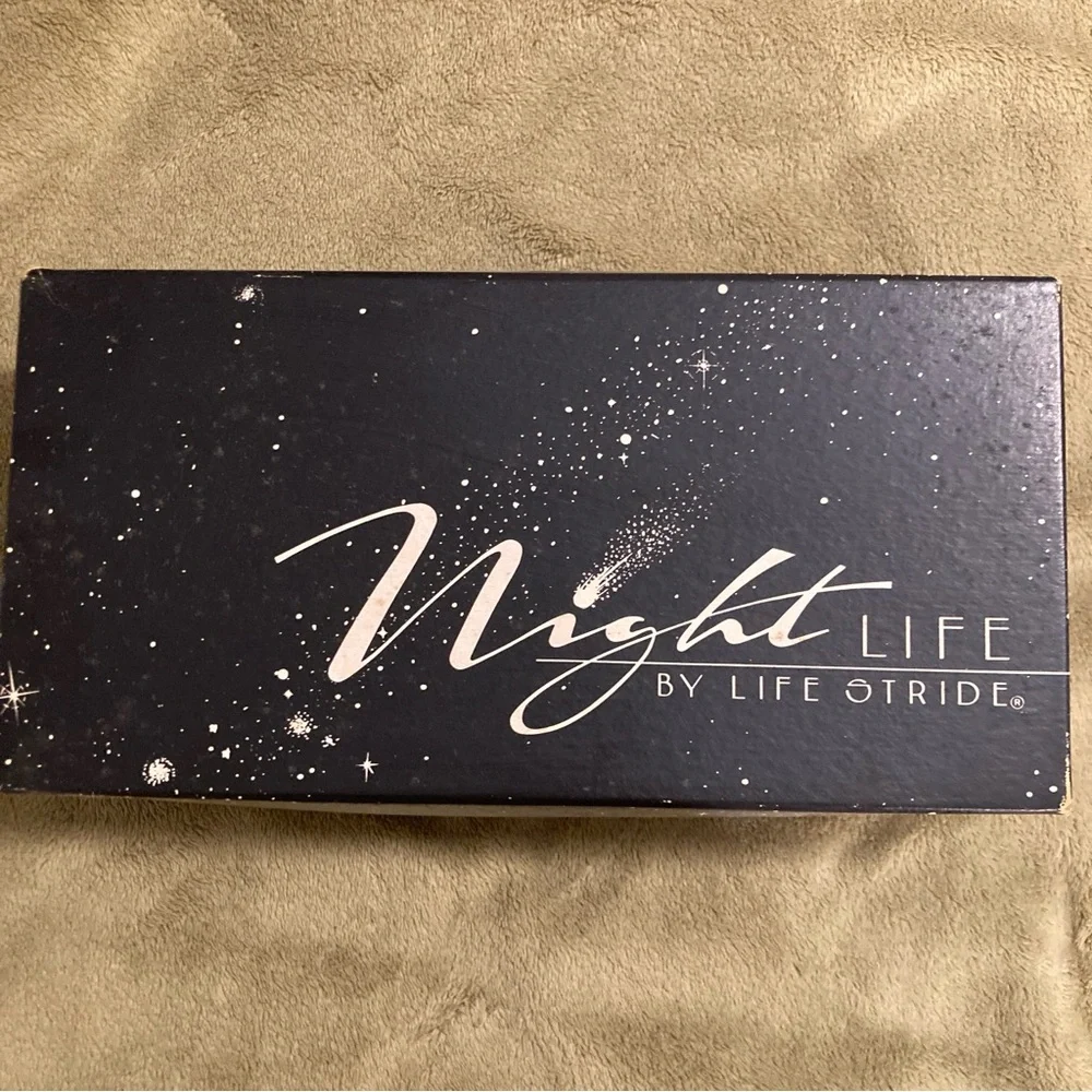 NIB Vintage Night Life by Life Stride Heeled Sandals Size 7.5M